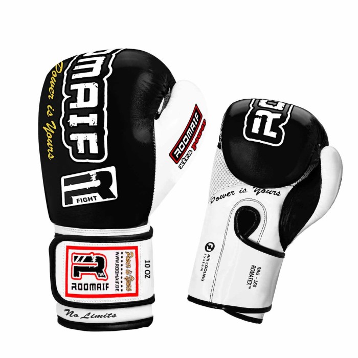 ROOMAIF FEROCIOUS BOXING GLOVES BLACK/WHITE