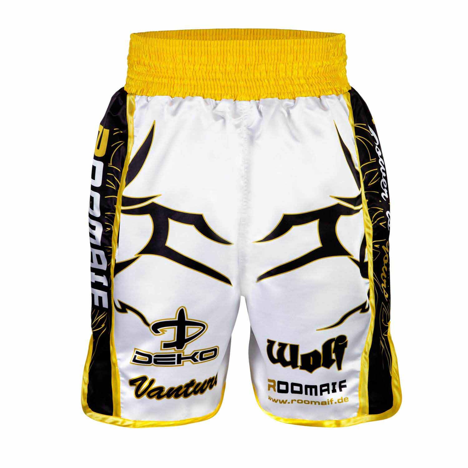 ROOMAIF FEROCIOUS BOXING SHORTS (GENTS) YELLOW/BLACK