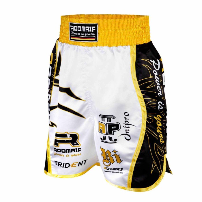 ROOMAIF FEROCIOUS BOXING SHORTS (GENTS) YELLOW/BLACK