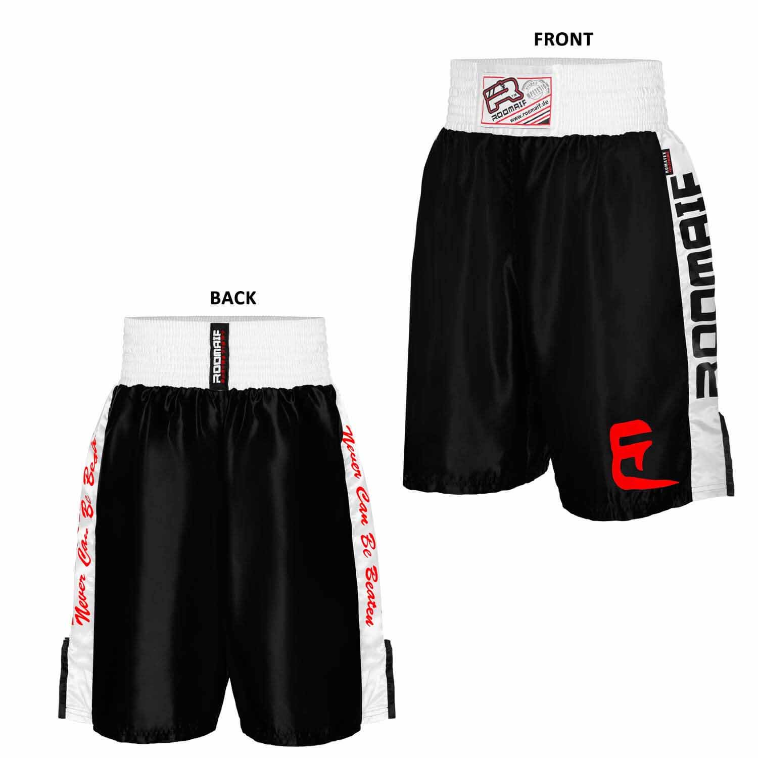 ROOMAIF HAWKISH BOXING SHORTS BLACK (GENTS) BLACK/WHITE