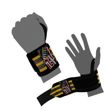 ROOMAIF ACTIVE WRIST WRAPS YELLOW/BLACK