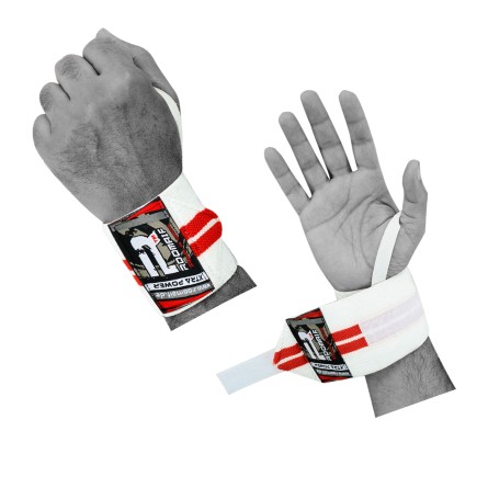 ROOMAIF POWER WRIST WRAPS RED/WHITE