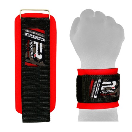 ROOMAIF COURAGE POWER WRIST WRAPS RED/BLACK