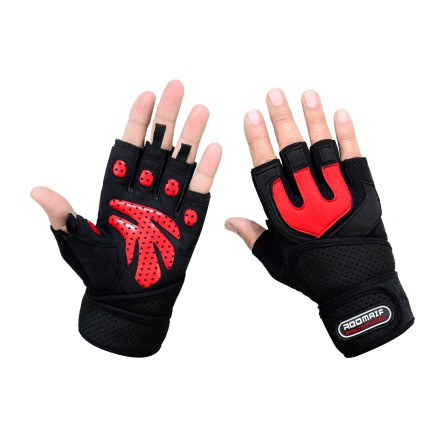 ROOMAIF POTENT FITNESS GLOVES RED/BLACK