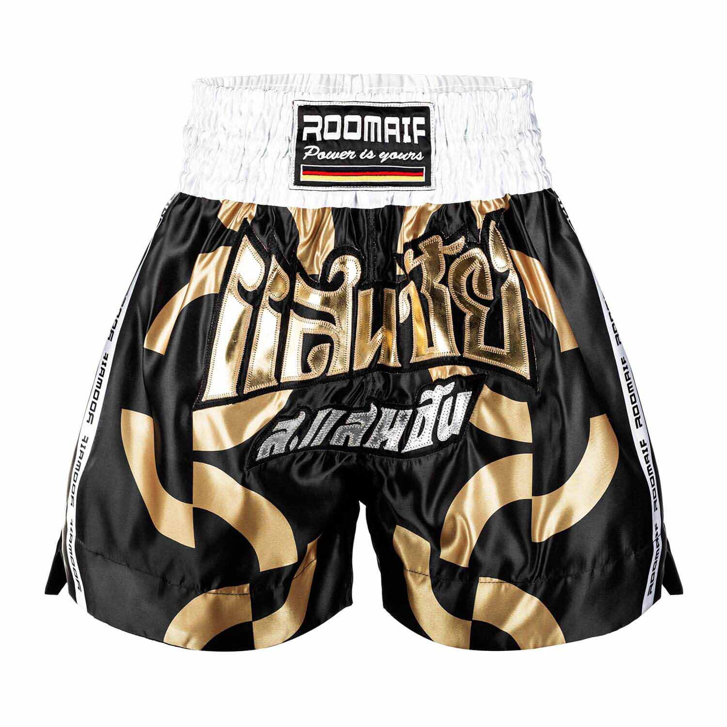 ROOMAIF CONTENDING MUAY THAI SHORTS GOLDEN/BLACK
