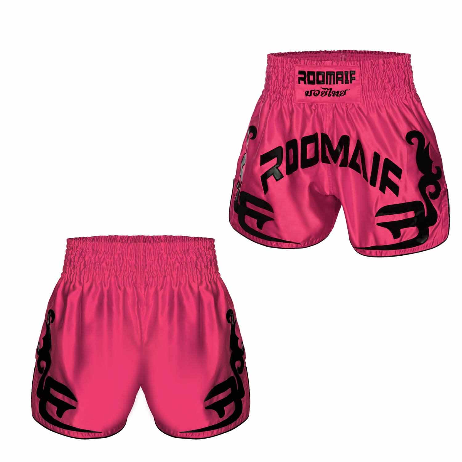 ROOMAIF RDIG MUAY THAI SHORTS PINK/BLACK