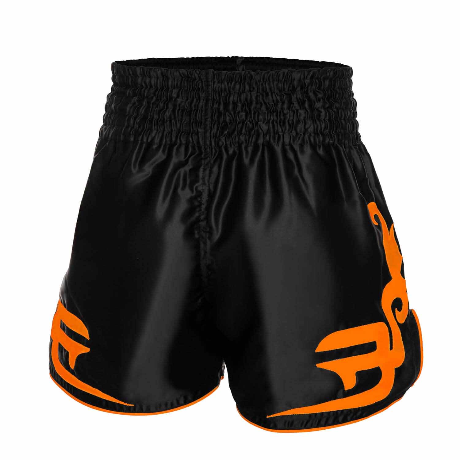 ROOMAIF RDIG MUAY THAI SHORTS BLACK/ORANGE