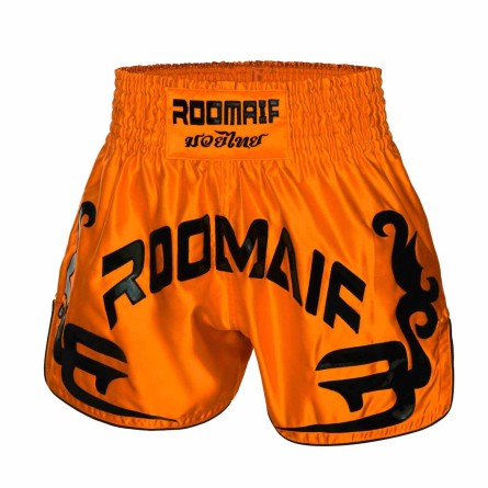 ROOMAIF RDIG MUAY THAI SHORTS ORANGE/BLACK