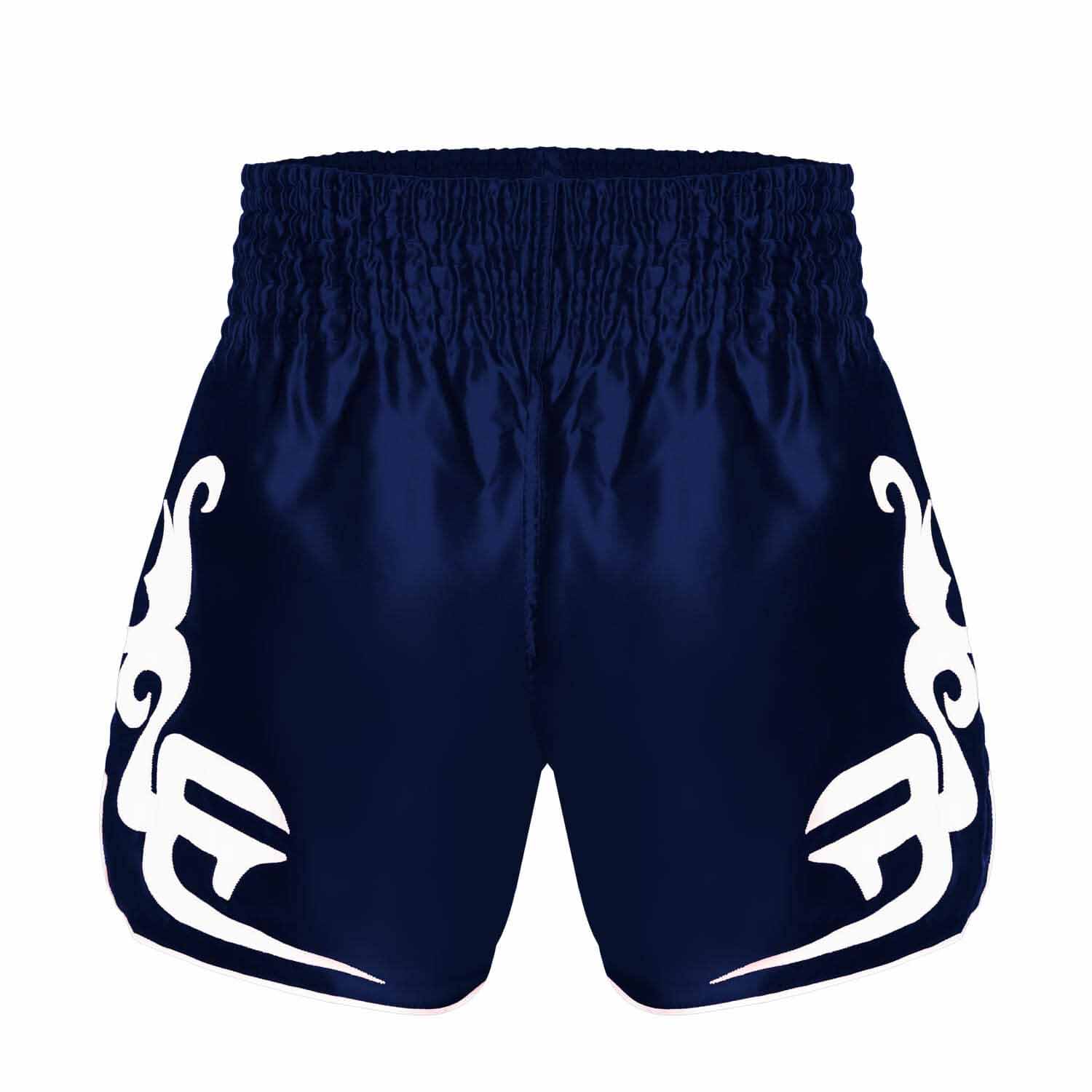 ROOMAIF RDIG MUAY THAI SHORTS NAVY/WHITE