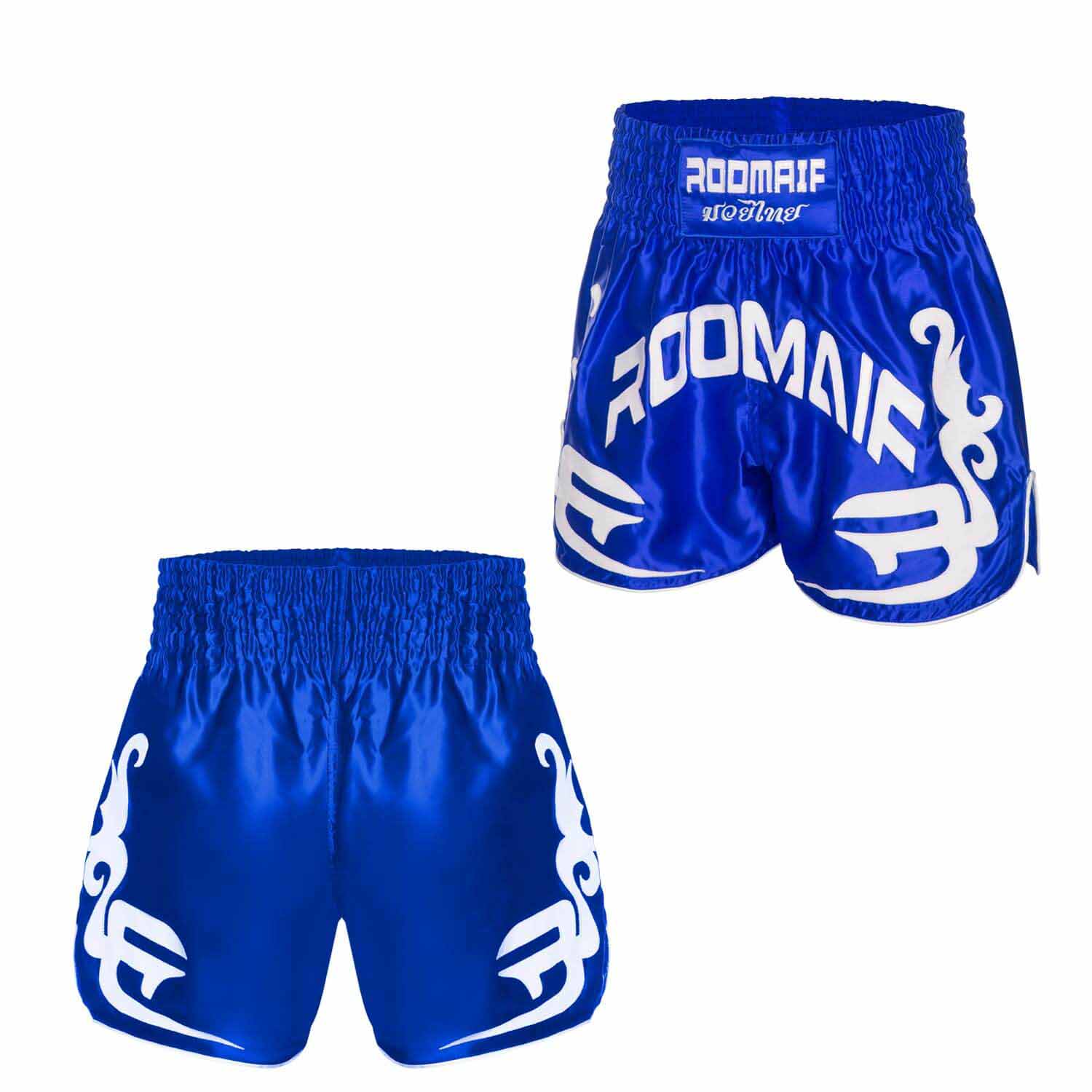 ROOMAIF RDIG MUAY THAI SHORTS BLUE