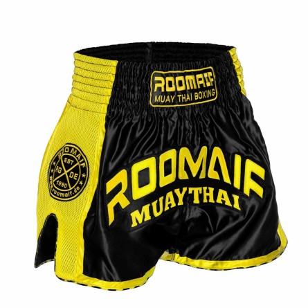 ROOMAIF VICTORY MUAY THAI SHORTS YELLOW/BLACK