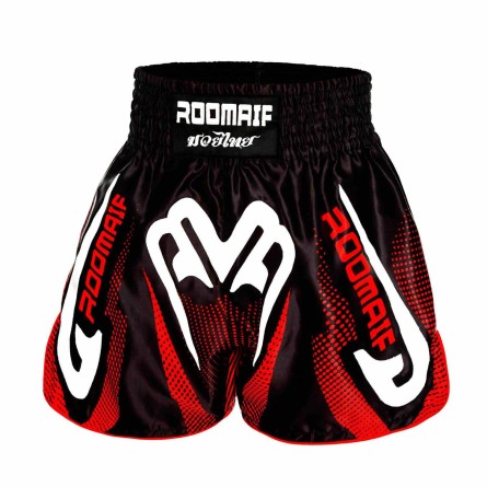 ROOMAIF SPAR MUAY THAI SHORTS BLACK/RED